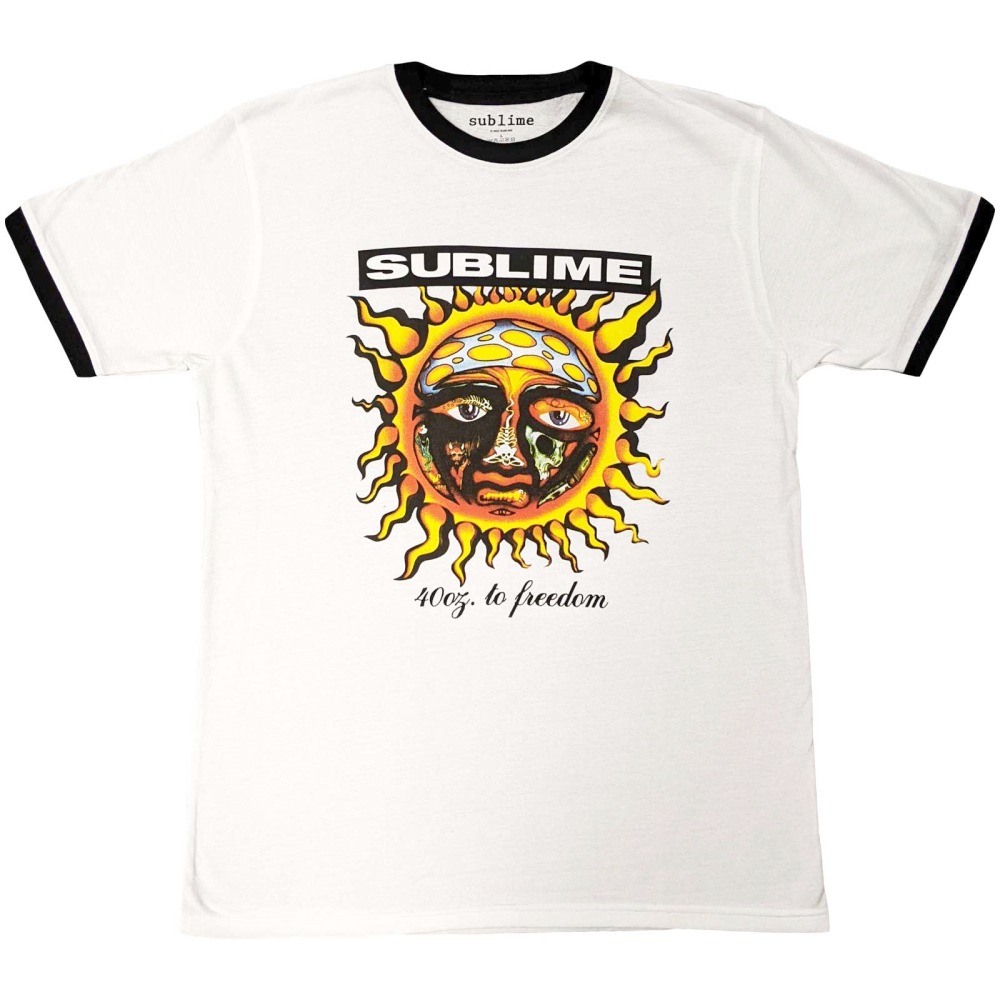 Sublime - 40oz. To Freedom Heren Tshirt - Wit